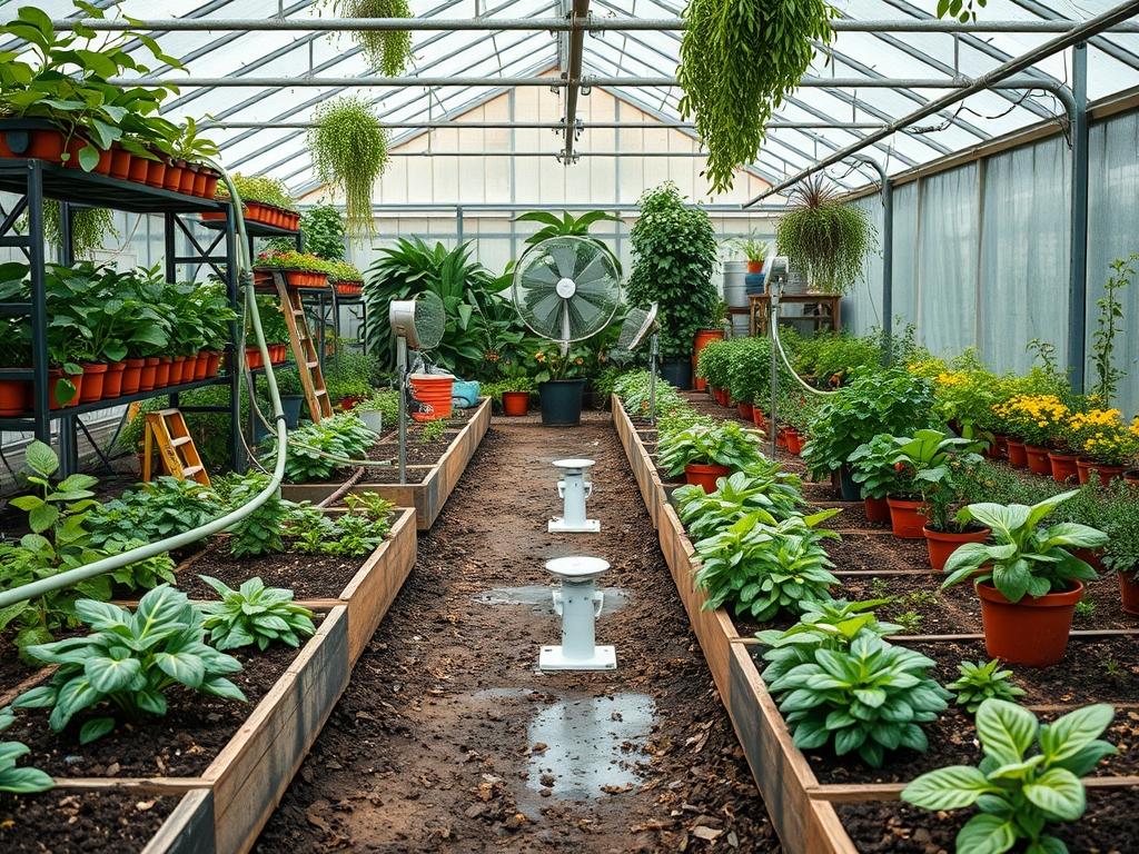 Solar Powered Greenhouse Fans