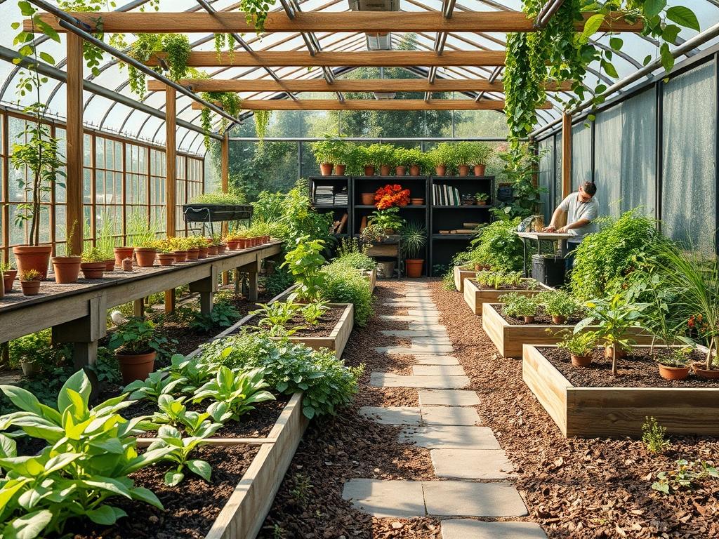 Solar Glass Greenhouse Tech